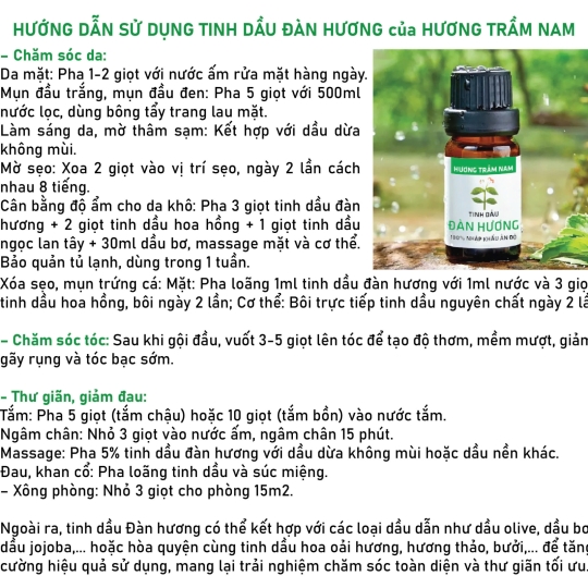 Tinh Dầu Đàn Hương Nguyên Chất