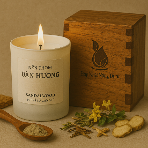 Nến thơm đàn hương & dược liệu